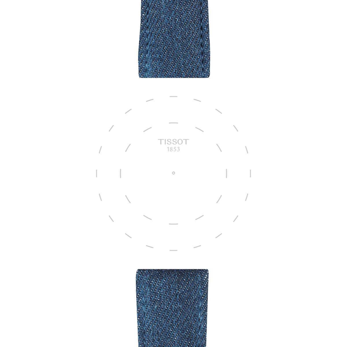 Tissot Official Blue Textile Strap Lugs 22 mm 3