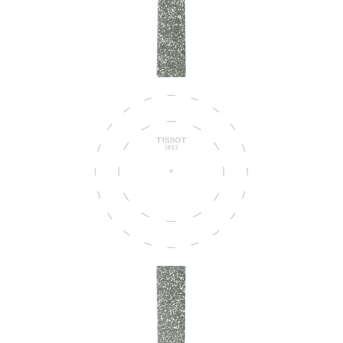 Tissot Official Grey Synthetic Strap Lugs 9mm 3