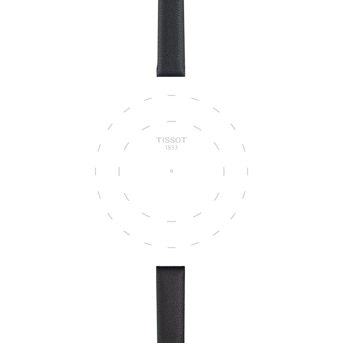 Tissot Official Black Leather Strap Lugs 09 mm 3