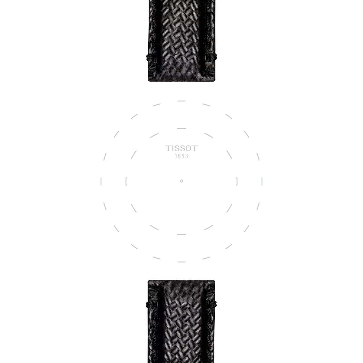 Tissot Official Black Fabric Strap Lugs 20 mm 3
