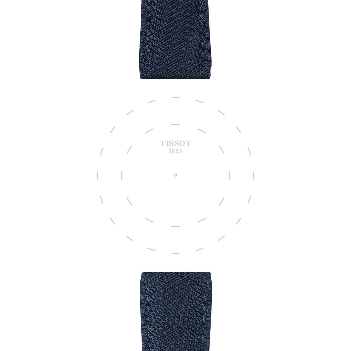 Tissot Official Blue Textile Strap Lugs 22 mm 3