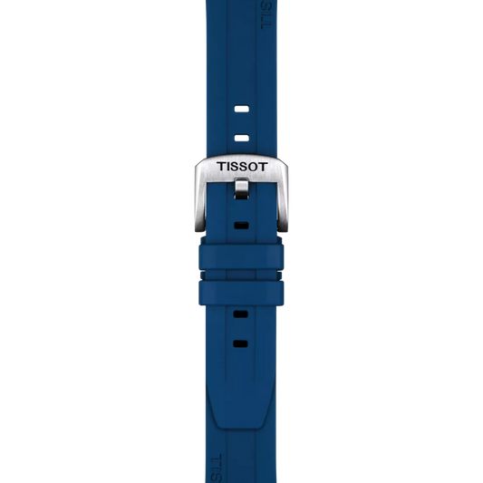 Tissot Official Blue Rubber Strap Lugs 20mm 2