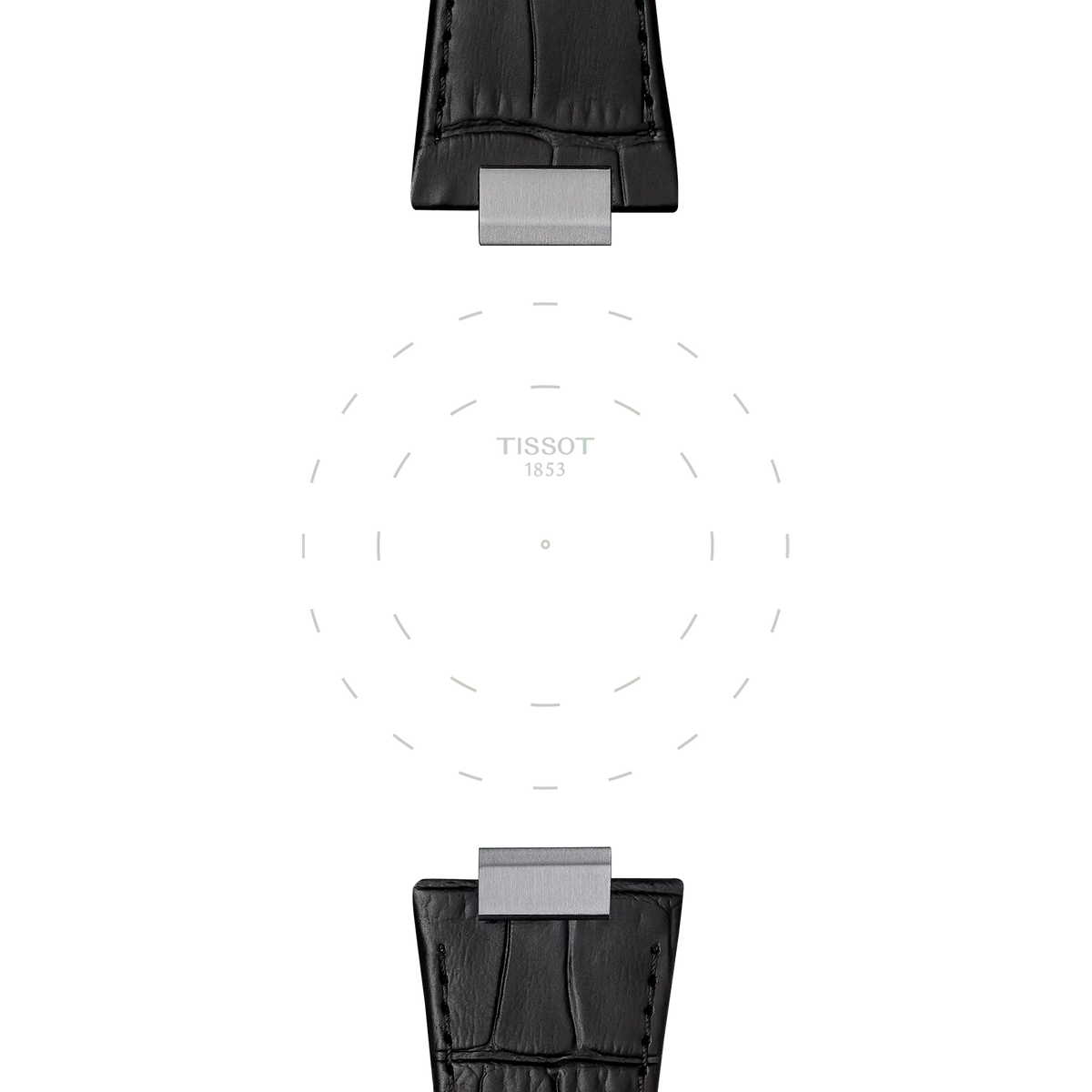 Tissot Official Black PRX 42mm leather strap 3
