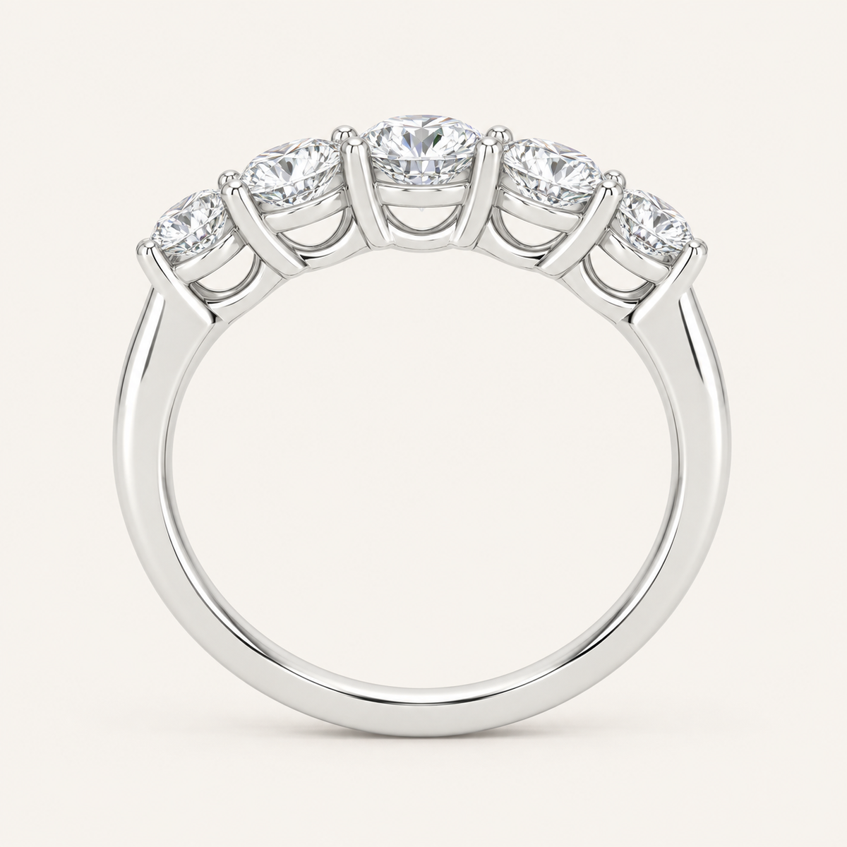 1.00CT Round Cut Lab Grown Diamond Enhancer Band Ring