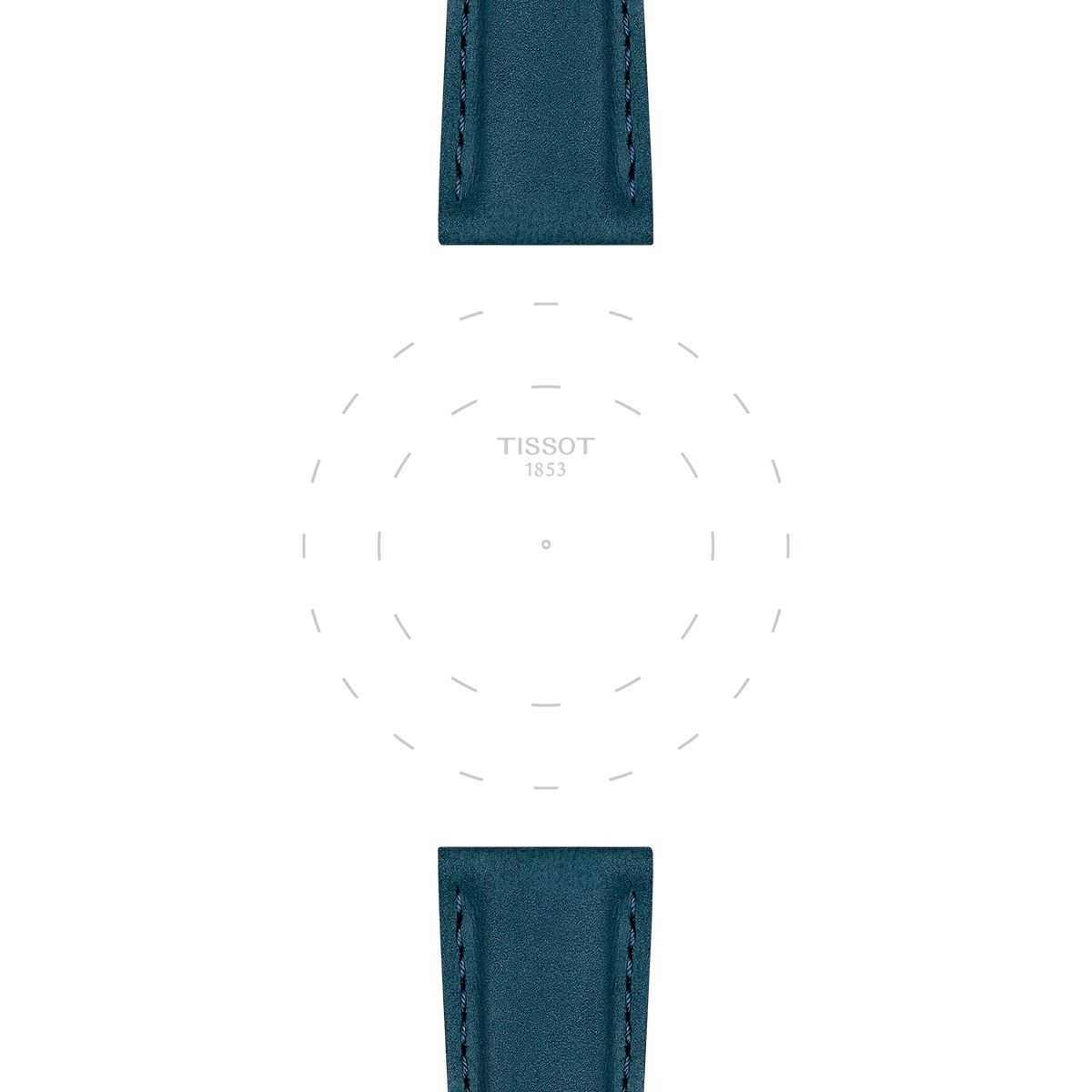 Tissot Official Blue Leather Strap Lugs 21 mm 3