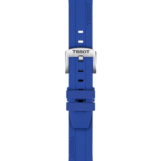Tissot Official Blue Silicone Strap Lugs 18 mm 2