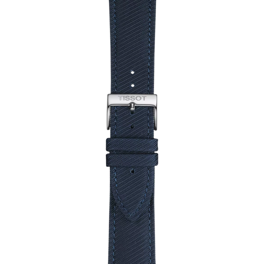 Tissot Official Blue Textile Strap Lugs 22 mm 2