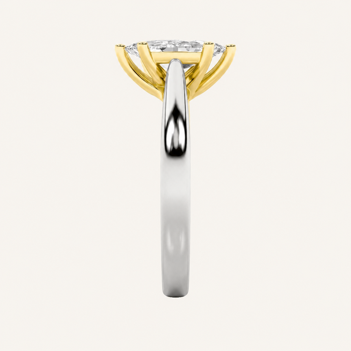 1CT Marquise Cut Lab Grown Diamond Solitaire Ring