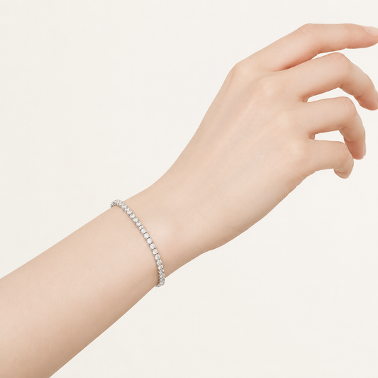 9CT Round Cut Lab Grown Diamond Classic Tennis Bracelet