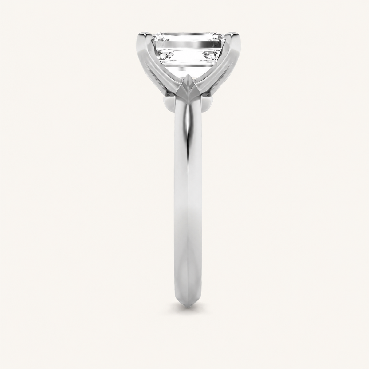 1.5CT Emerald Cut Lab Grown Diamond Solitaire Ring