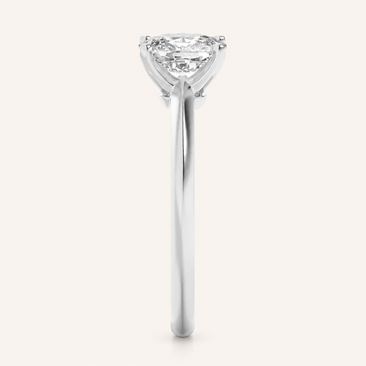 2.5CT Elongated Cushion Cut Lab Grown Diamond Solitaire Ring