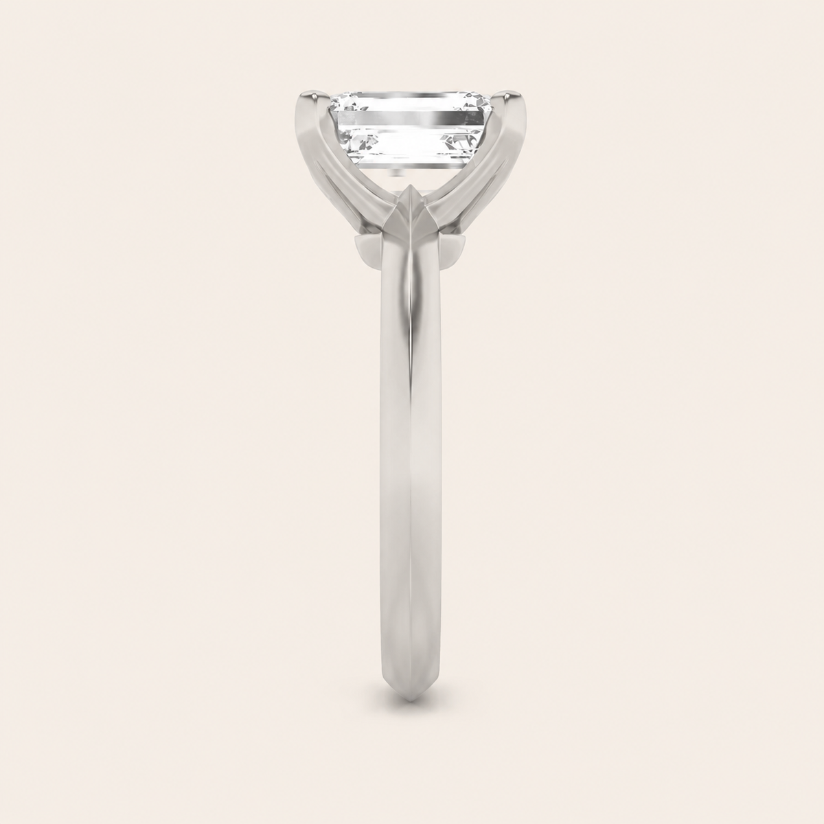 2CT Radiant Cut Lab Grown Diamond Solitaire Ring