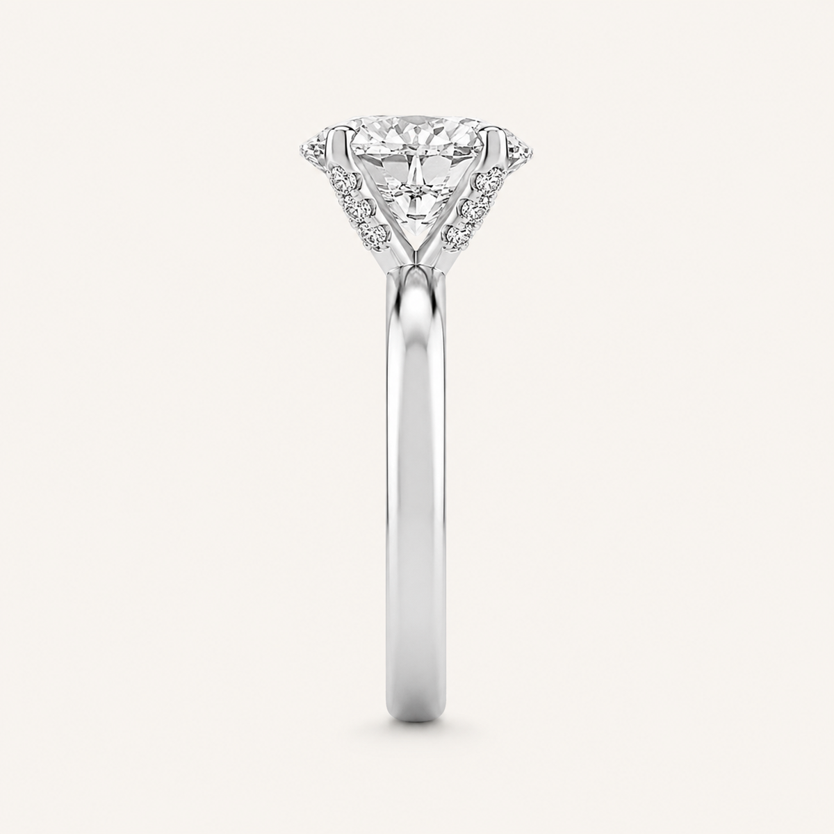 2.00 CT Oval Cut Lab Grown Diamond Solitaire Ring