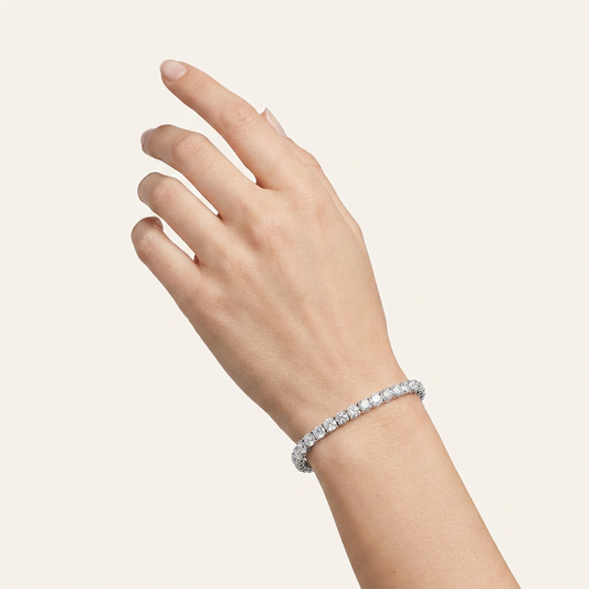 10.25CT Round Cut Lab Grown Diamond Tennis Bracelet