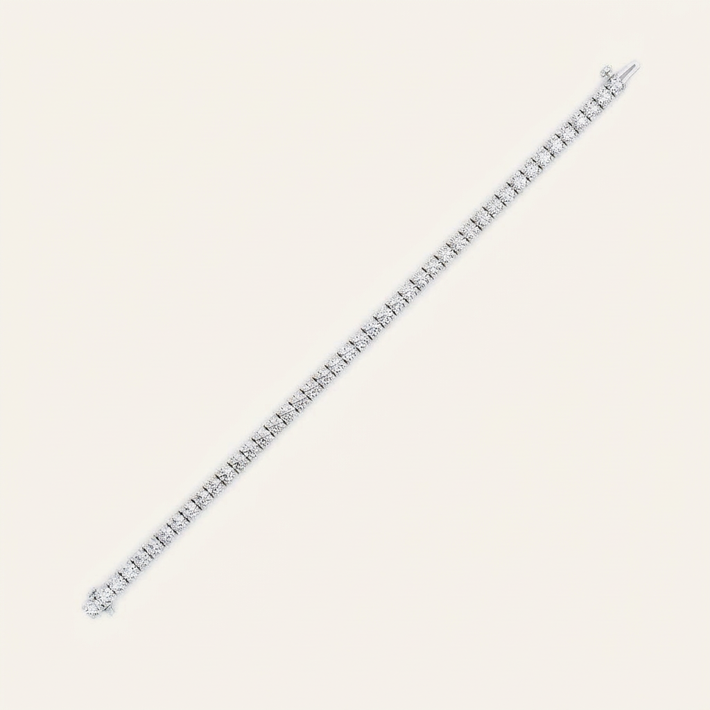 10.25CT Round Cut Lab Grown Diamond Tennis Bracelet