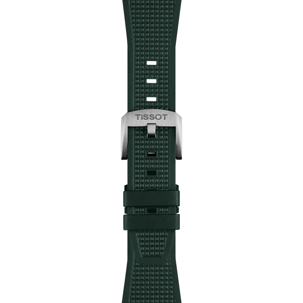 Tissot Official PRX 40mm Dark Green Rubber Strap 2