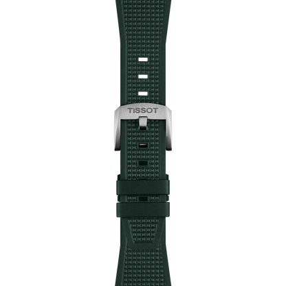Tissot Official PRX 40mm Dark Green Rubber Strap 2