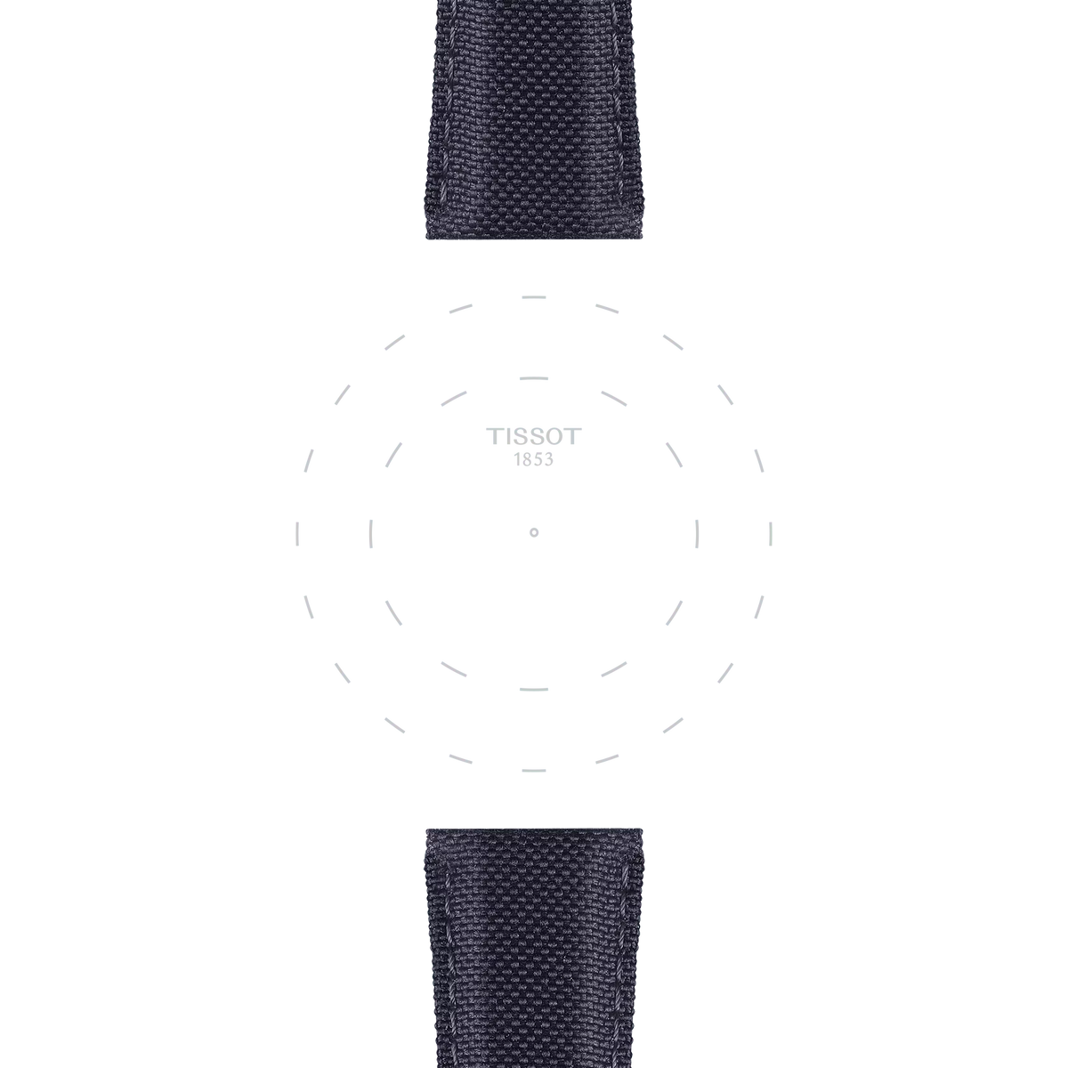 Tissot Official Anthracite Fabric Strap Lugs 21 mm 3