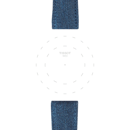 Tissot Official Blue Textile Strap Lugs 22 mm 3