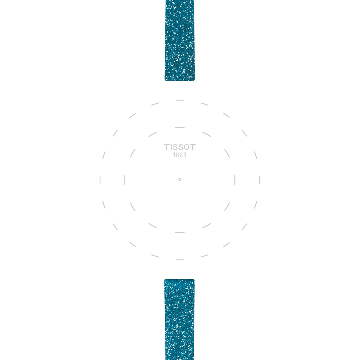 Tissot Official Blue Synthetic Strap Lugs 9mm 3