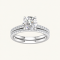 2.50CT Round Cut Lab Grown Diamond Bridal Set