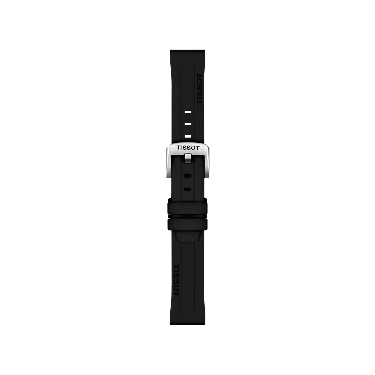 Tissot Official Black Silicone Strap Lugs 18 mm 1