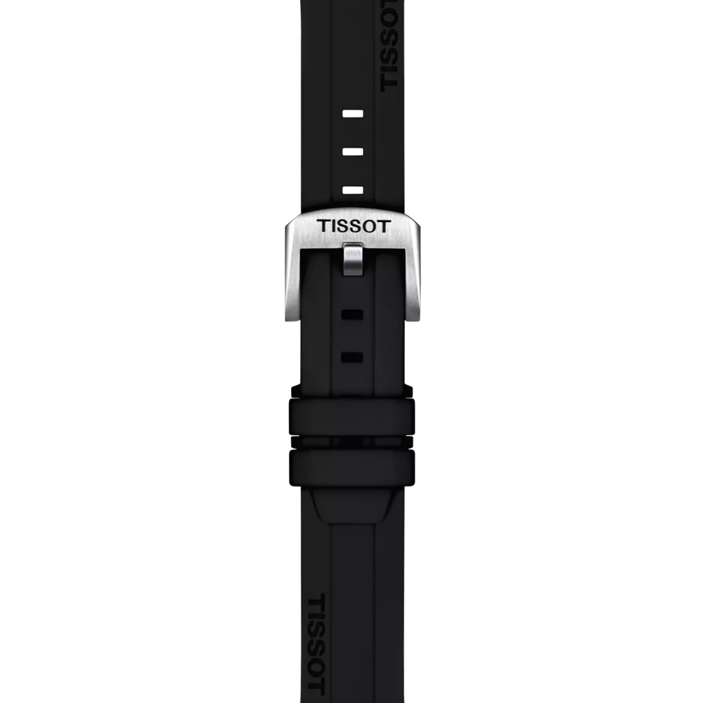 Tissot Official Black Silicone Strap Lugs 18 mm 2