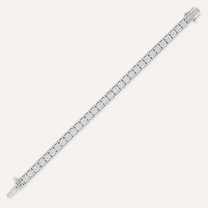 4.00CT Round Cut Lab Grown Diamond Tennis Bracelet