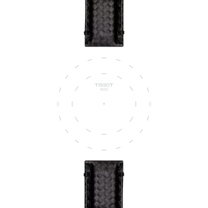 Tissot Official Black Fabric Strap Lugs 20 mm 3