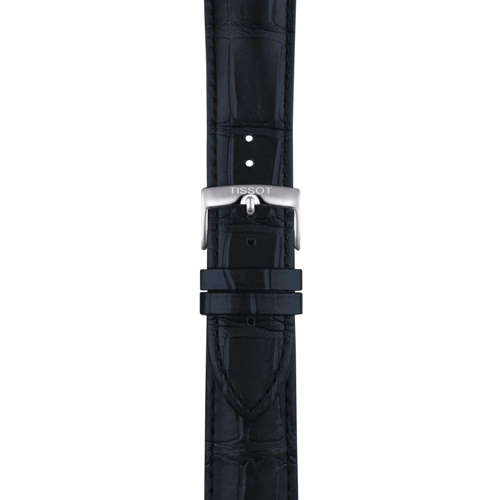 Tissot Official Blue Leather Strap Lugs 22mm 2