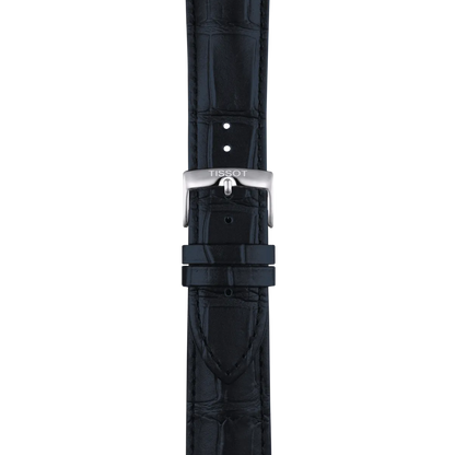 Tissot Official Blue Leather Strap Lugs 22mm 2