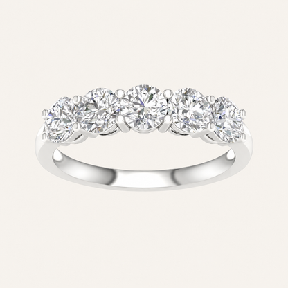 1.00CT Round Cut Lab Grown Diamond Enhancer Band Ring