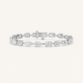 10.25CT Multistone Lab Grown Diamond Statement Bracelet