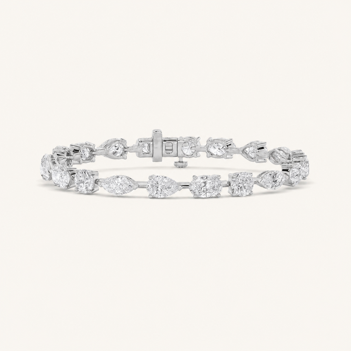 10.25CT Multistone Lab Grown Diamond Statement Bracelet