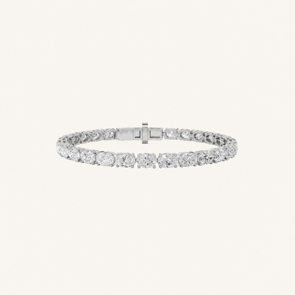 4.5CT Oval Cut Lab Grown Diamond East & West Tennis Bracelet