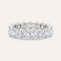 2.65CT Oval Cut Lab Grown Diamond Split Prong Eternity Ring