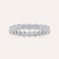 3.30 CT Round Cut Lab Grown Diamond Split Prong Eternity Ring