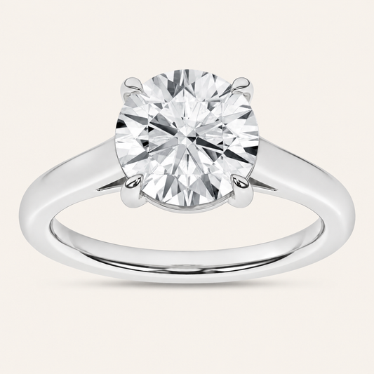 2.00CT Round Cut Lab Grown Diamond Solitaire Ring