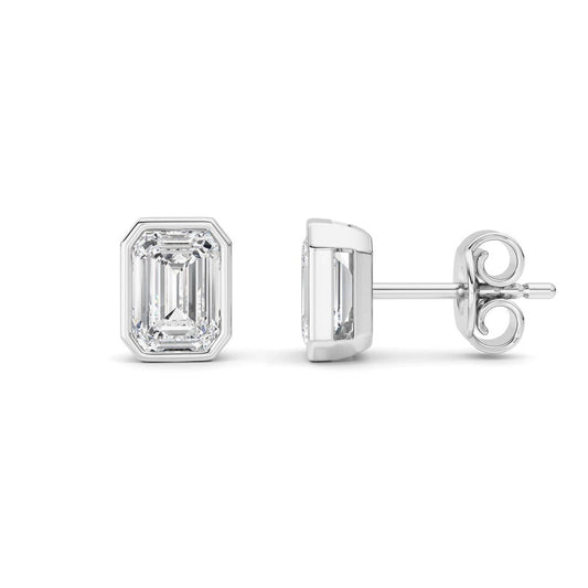 14K White Gold Earring KJ40039E.EM-2-21F
