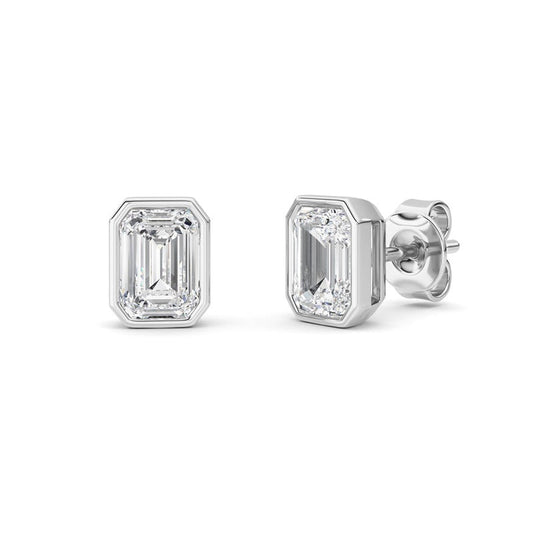 14K White Gold Earring KJ40039E.EM-2-21F