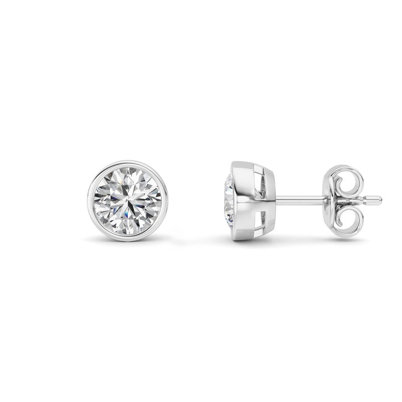 14K White Gold Earring KJ40039E.RD-2-21F