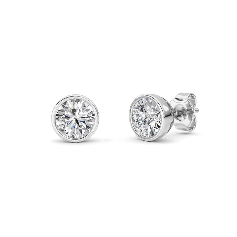 14K White Gold Earring KJ40039E.RD-2-21F