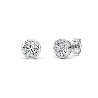 14K White Gold Earring KJ40039E.RD-2-21F