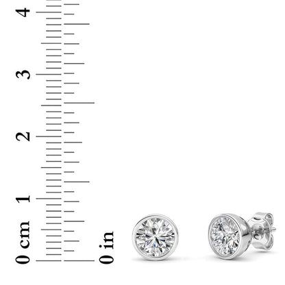 14K White Gold Earring KJ40039E.RD-2-21F