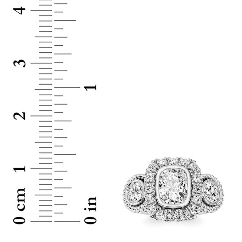 14K White Gold Ring KJ02705R.CE-2-21F