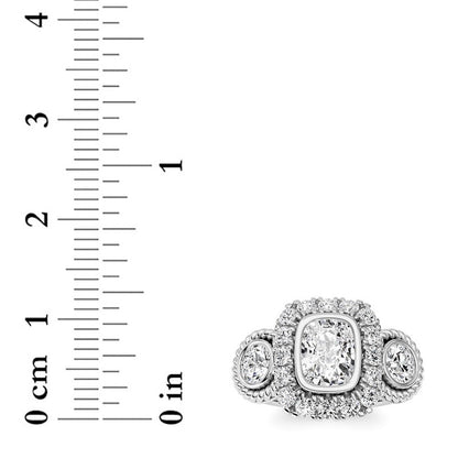 14K White Gold Ring KJ02705R.CE-2-21F