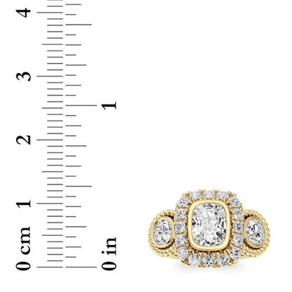 14K White Gold Ring KJ02705R.CE-2-21F