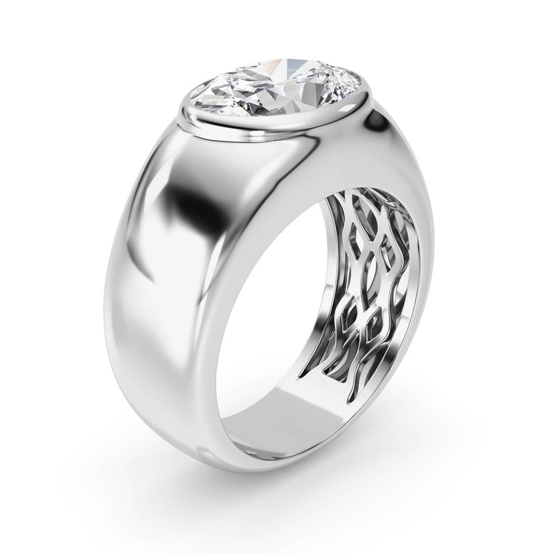 14K White Gold Ring KJ03293R.OV-3-21F