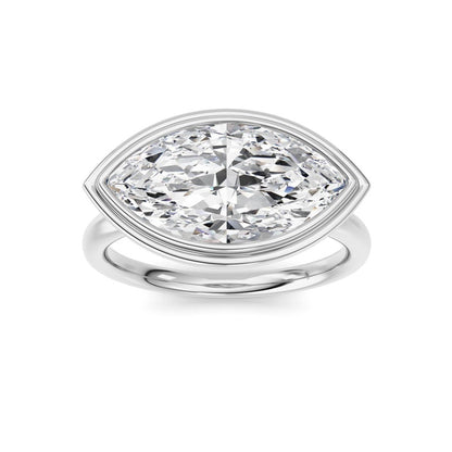 14K White Gold Ring KJ03333R.MQ-3-21F
