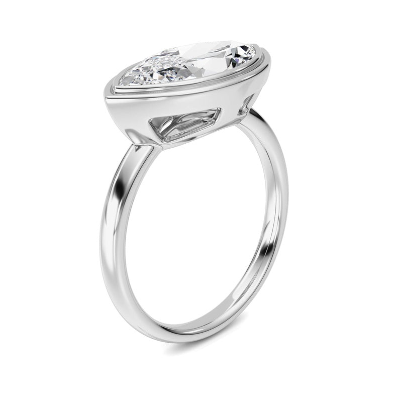 14K White Gold Ring KJ03333R.MQ-3-21F